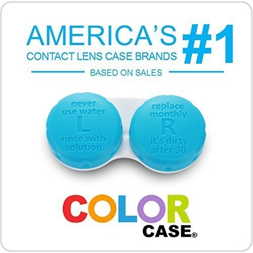 Contact Lens Case, Color Case, Value Pack (Pack of 12)