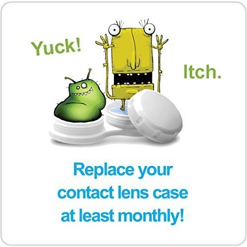 Contact Lens Case, Color Case, Value Pack (Pack of 12)