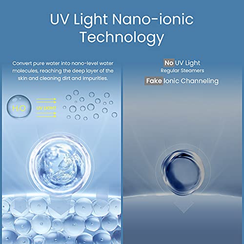 Facial Steamer Nano Ionic Hot Mist Face Steamer Home Sauna SPA Face Humidifie...