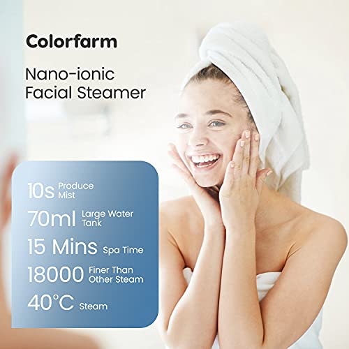 Facial Steamer Nano Ionic Hot Mist Face Steamer Home Sauna SPA Face Humidifie...