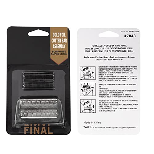 Professional Finale Shaver Super Silver Foil and Cutter Bar Assembly Replacem...