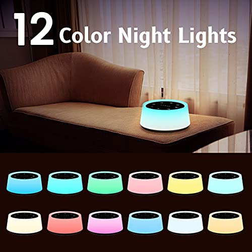 ColorsNoise Sound Machine and White Noise Machine with 30 Soothing Sounds wit...