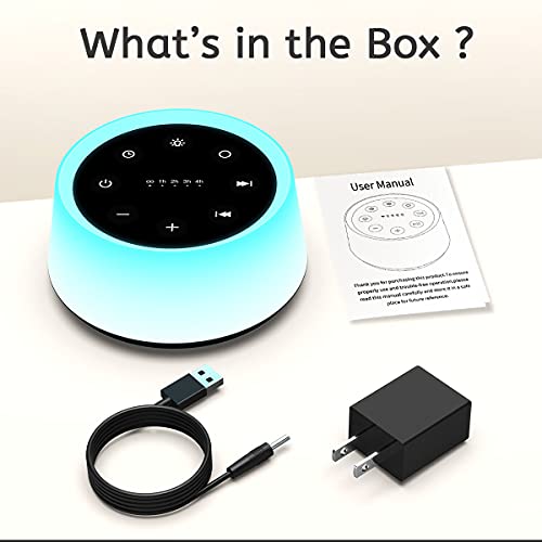 ColorsNoise Sound Machine and White Noise Machine with 30 Soothing Sounds wit...