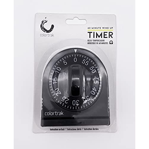 Colortrak 60 Minute Wind Up Timer, Easy To Operate, Set for Short Time, Sets ...