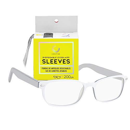 Colortrak Disposable Eyeglass Sleeves, Protect Eyeglasses During Salon Proces...