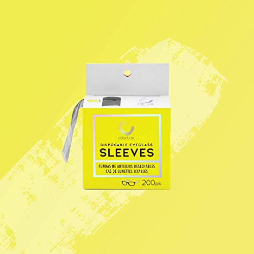 Colortrak Disposable Eyeglass Sleeves, Protect Eyeglasses During Salon Proces...