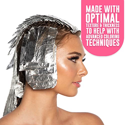 Colortrak Embossed Sheets Silver Aluminum Foil Pop-up Dispenser, 500 Pre-cut ...