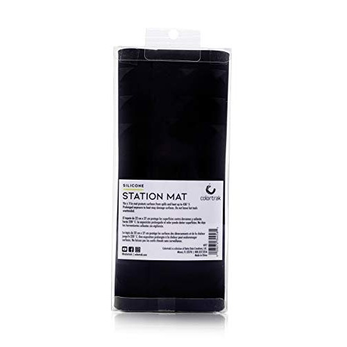 Colortrak Heat-Resistant Styling Station Mat, Silicone Mat Prevents Work Surf...