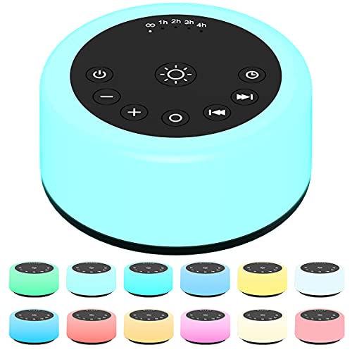 ColourNoise Sound Machines White Noise Machine 12 Colors Night Lights with 30...