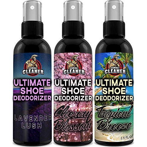Shoe Deodorizer Spray (Women) | Disinfectant Foot Odor Eliminator, Air Freshe...