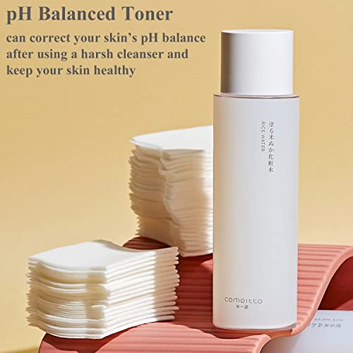 COMEITTO Rice Water 200ml 78% Pure Organic Rice bran Water Soothting Moisturi...