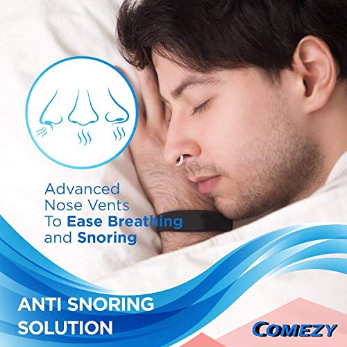 Comezy Anti Snoring Devices - 12 Stop Snoring Nose Vents for Travel & Home Sl...