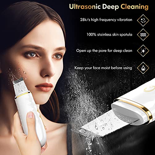Skin Scrubber Face Spatula, Blackhead Remover Pore Cleaner with LCD Display, ...