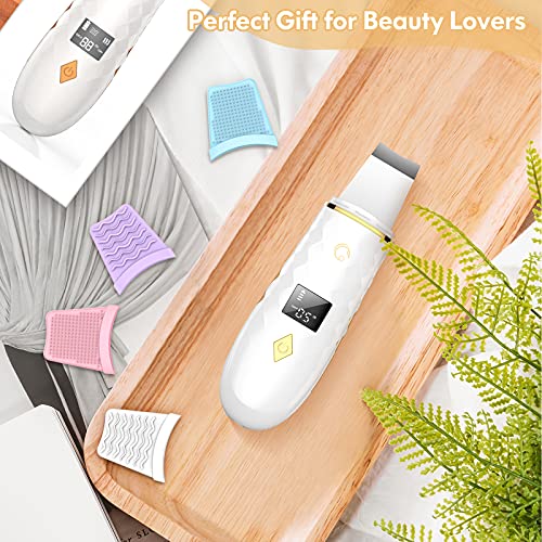 Skin Scrubber Face Spatula, Blackhead Remover Pore Cleaner with LCD Display, ...