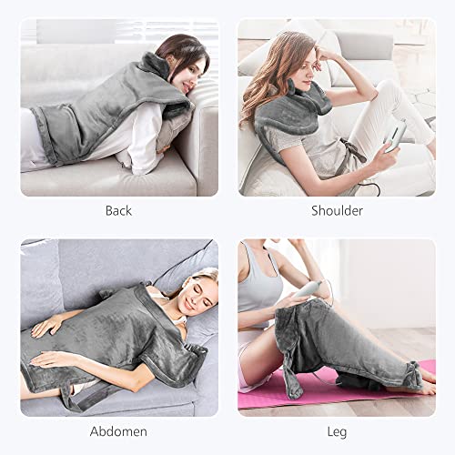 Comfier Large Heating Pad for Back Pain Relief,Soft Flannel Fast Heating Pads...