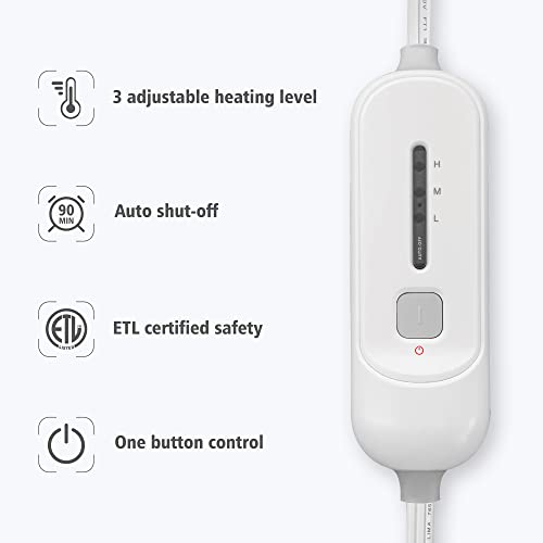 Comfier Large Heating Pad for Back Pain Relief,Soft Flannel Fast Heating Pads...