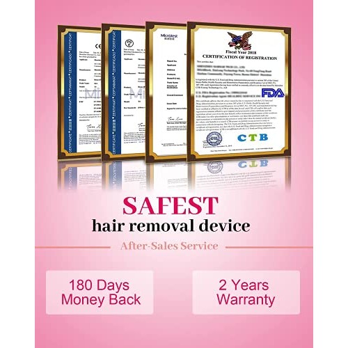 IPL Hair Removal for Women and Men, Permanent Painless Laser Hair Removal wit...
