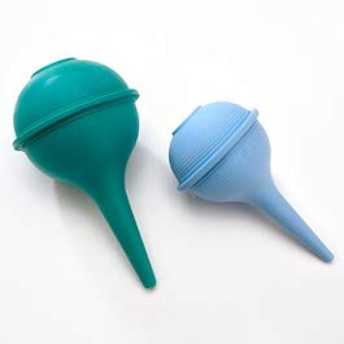 Nasal Aspirator and Ear Wax Bulb Syringes 2 oz Blue, 3 oz Green Combo Pack