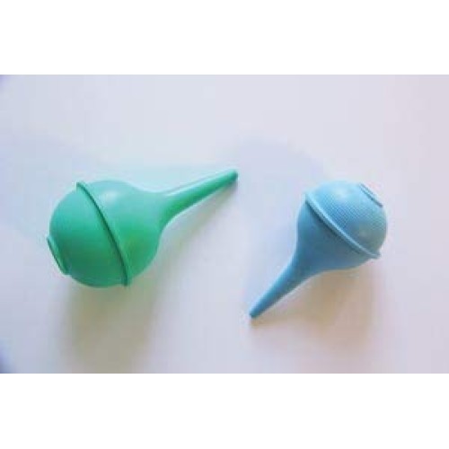 Nasal Aspirator and Ear Wax Bulb Syringes 2 oz Blue, 3 oz Green Combo Pack
