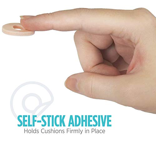 Comfort Zone Corn Cushions for Feet, Self-Stick Adhesive Foot Care Cushions t...