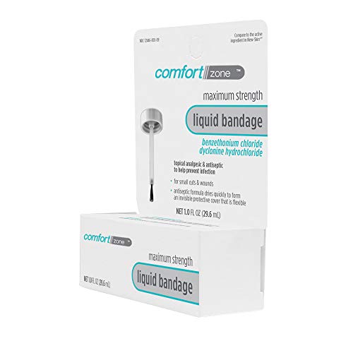 Comfort Zone Liquid Bandage, Antiseptic and Analgesic Protective Skin Treatme...