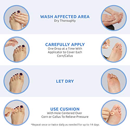 Comfort Zone Maximum Strength Liquid Corn & Callus Remover Treatment with Sal...