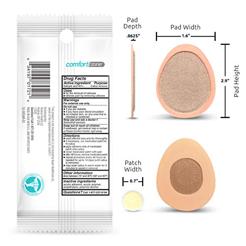 Comfort Zone Medicated Callus Removers, Effective Callus Removal Treatment wi...