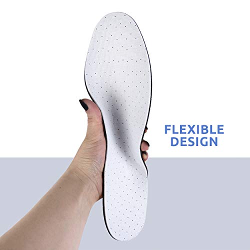 Comfort Zone Odor Stopper Cushion Insoles, for Men and Women, Fights Foot Odo...