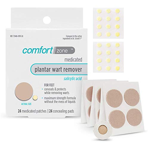 Comfort Zone Plantar Wart Remover Kit, Maximum Strength Salicylic Acid Medica...