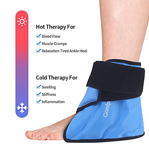 Comfpack Heel Ice Pack for Injuries Reusable, Hot Cold Therapy Ankle & Foot I...