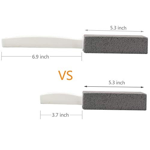 Comfun Pumice Stone for Toilet Cleaning Extra Long Handle 2 Pack