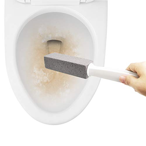 Comfun Pumice Stone for Toilet Cleaning Extra Long Handle 2 Pack