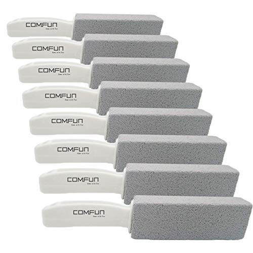 Comfun Pumice Stone for Toilet Cleaning with Handle 8 Pack
