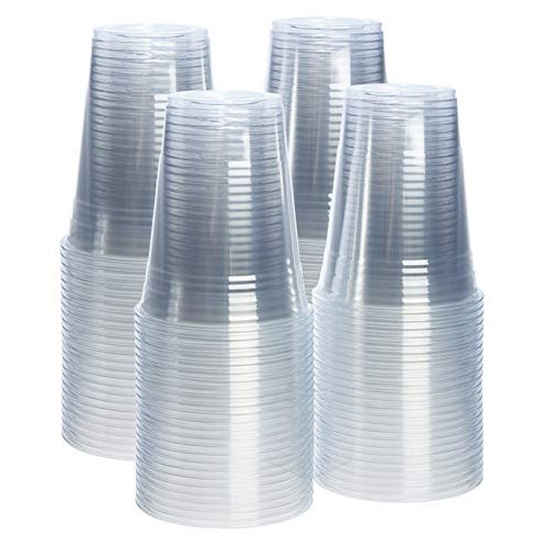 [100 Pack - 16 oz.] Crystal Clear PET Plastic Cups