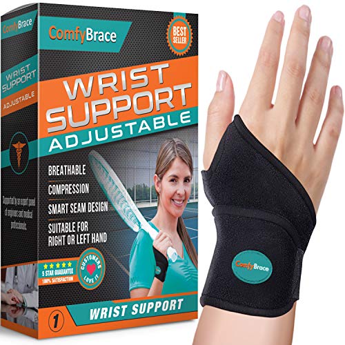 ComfyBrace-Premium Lined Wrist support /Wrist Strap/Carpal Tunnel Wrist Brace...