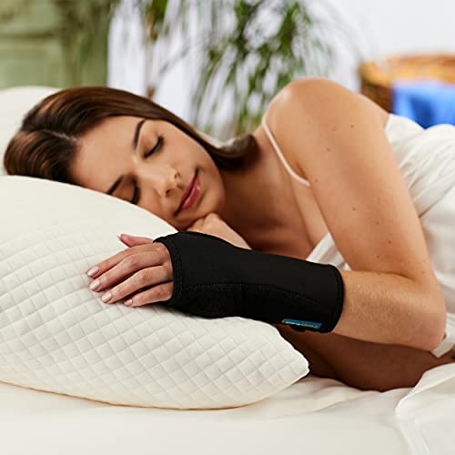 Night Wrist Sleep Support Brace - Fits Both Hands - Cushioned to Help With Ca...