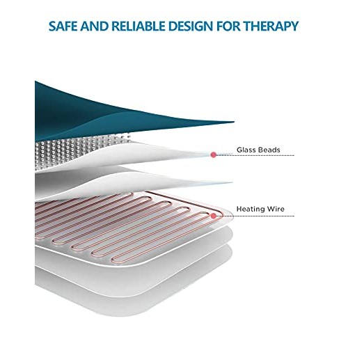 Comfytemp Full Weighted Heating Pad, Electric Heating Pad for Back Pain Relie...