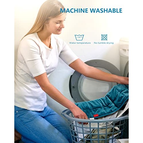 Comfytemp Full Weighted Heating Pad, Electric Heating Pad for Back Pain Relie...