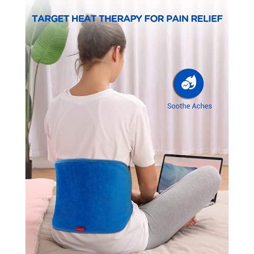 Comfytemp Heating Pad for Back Pain Relief, Electric Menstrual Heating Pad wi...