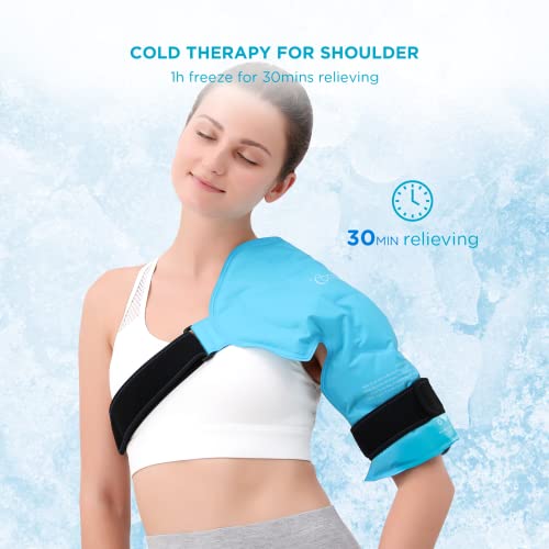 Comfytemp Shoulder Ice Pack Rotator Cuff Cold Therapy, Reusable Shoulder Wrap...