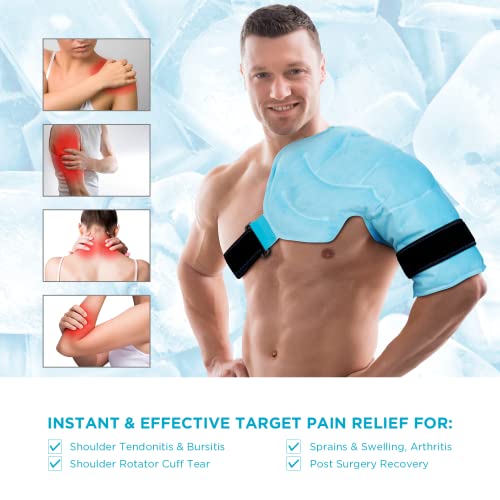 Comfytemp Shoulder Ice Pack Rotator Cuff Cold Therapy, Reusable Shoulder Wrap...