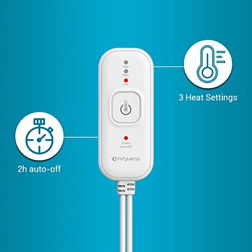 Comfytemp Weighted Heating Pad for Back Pain Relief, 22"x33" XXL Large Electr...