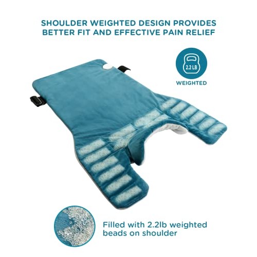 Comfytemp Weighted Heating Pad for Back Pain Relief, 22"x33" XXL Large Electr...