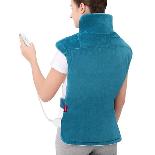 Comfytemp Weighted Heating Pad for Back Pain Relief, 22"x33" XXL Large Electr...