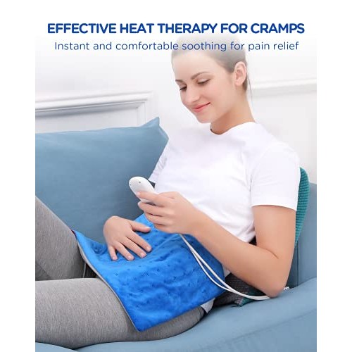 Heating Pad, Comfytemp Electric Heating Pad for Back Pain Relief, 12 x 24In X...