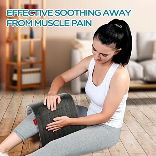 Heating Pad for Cramps, Comfytemp Electric Heating Pad for Back Pain Relief, ...
