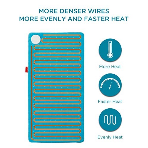 Heating Pad Upgraded, Comfytemp Electric Heat Pad | 9 Heat Setting, Stay On, ...