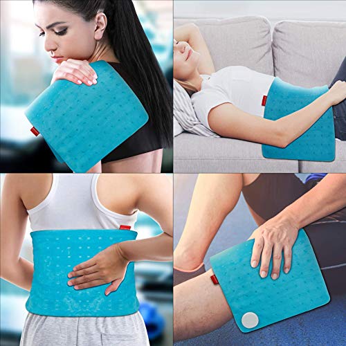 Heating Pad Upgraded, Comfytemp Electric Heat Pad | 9 Heat Setting, Stay On, ...