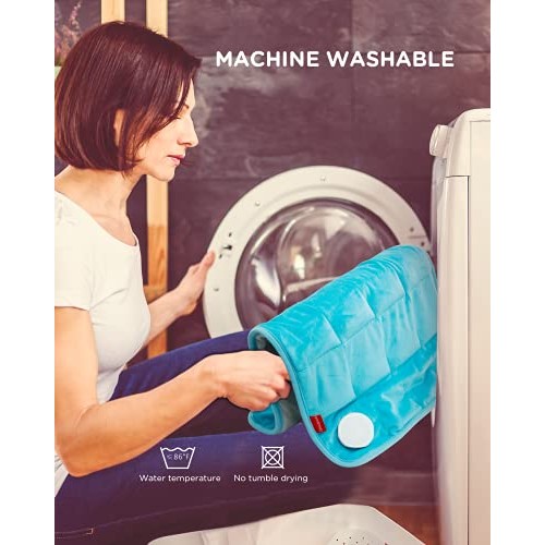 Weighted Heating Pad, Comfytemp 12x 24" Electric Heating Pad for Back Pain Re...