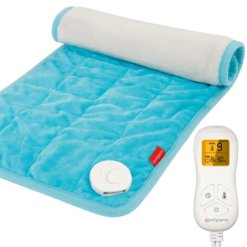 Weighted Heating Pad, Comfytemp 12x 24" Electric Heating Pad for Back Pain Re...